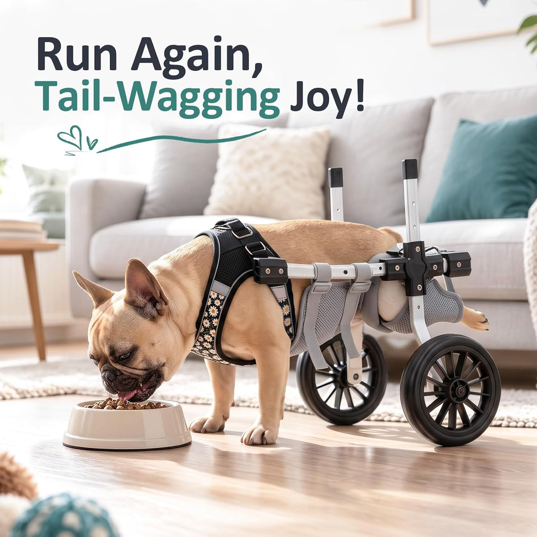Small Dog Wheelchair for Back Legs, Adjustable Mobility Aids