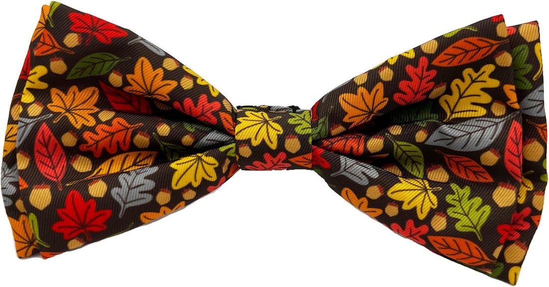 Huxley & Kent Pet Bow Tie for Dogs & Cats, Fall Check, Large/XLarge