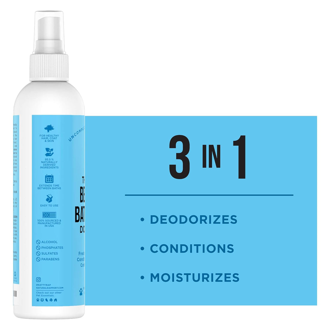Natural Rapport Dog Deodorant Spray, Between-Bath Cologne