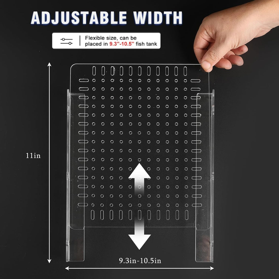 Fish Tank Separator 5 Gal, Acrylic Aquarium Divider with Suction Cups