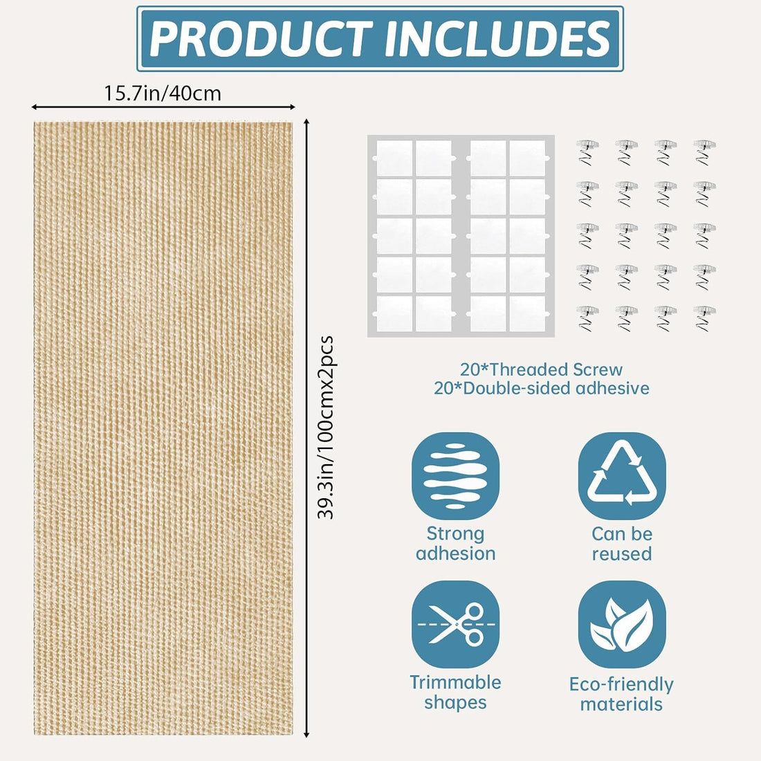 Heavy Duty Cat Scratch Mat for Couch