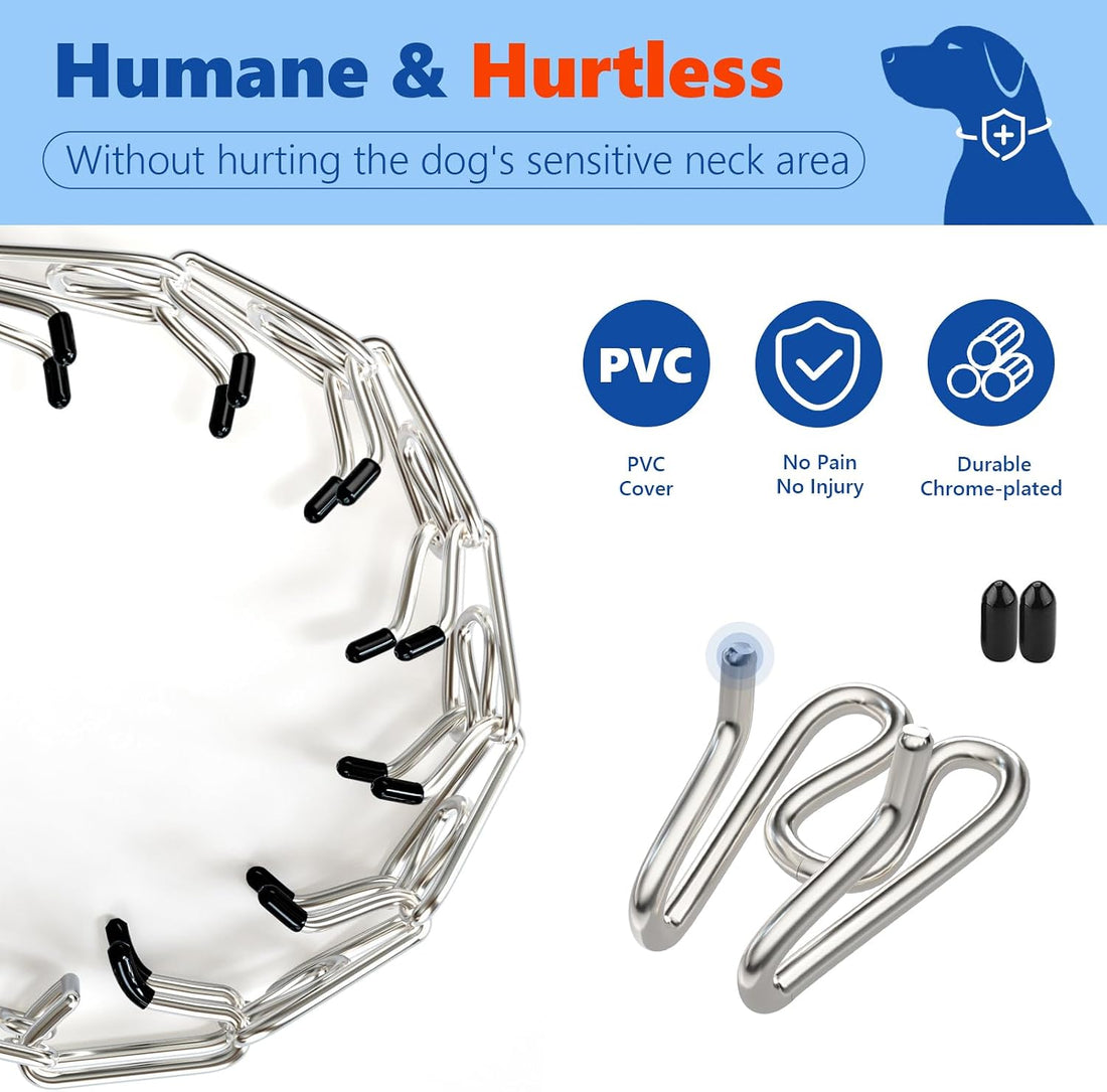 Supet Prong Collar for Dogs, Adjustable Dog Choke Collar Adjustable