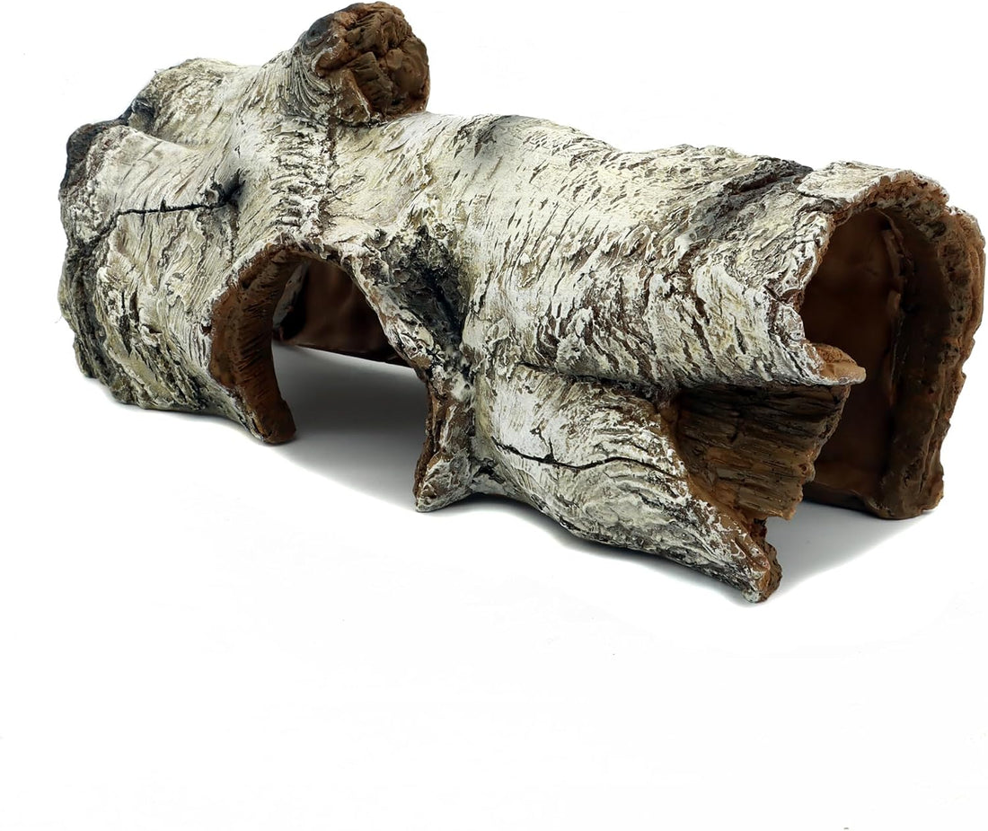 JIHAQUA Aquarium Resin Bark Terrarium Decor, Lizard