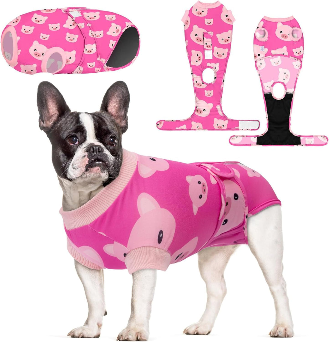 CuteBone Dinosaur Pet Surgery Recovery Suit for Small Medium Dogs Cats