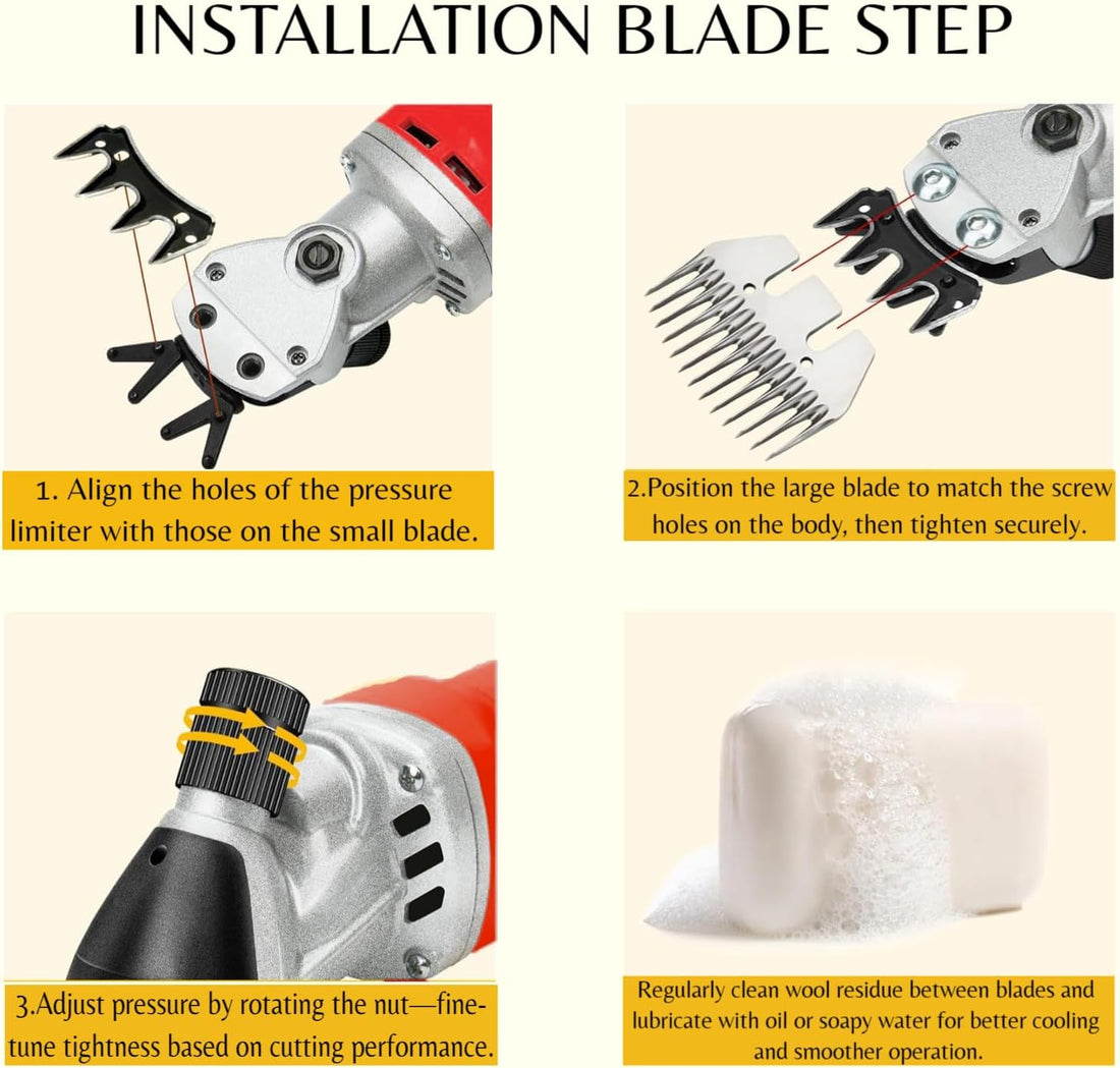 Sheep Shears 500W Professional 6 Speeds