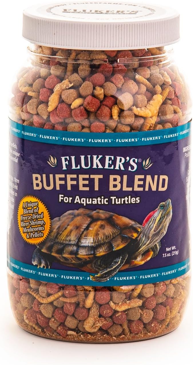 Fluker's Buffet Blend Aquatic Formula, Turtle Food with Freeze