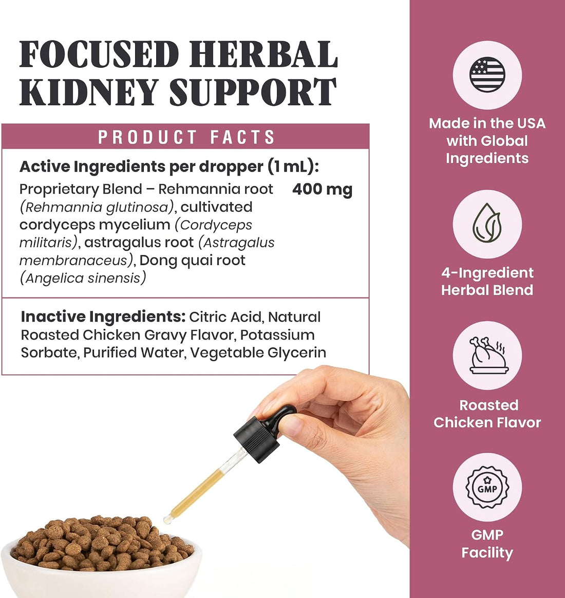 Special Breed Kidney Support for Cats - Rehmannia & Astragalus Liquid