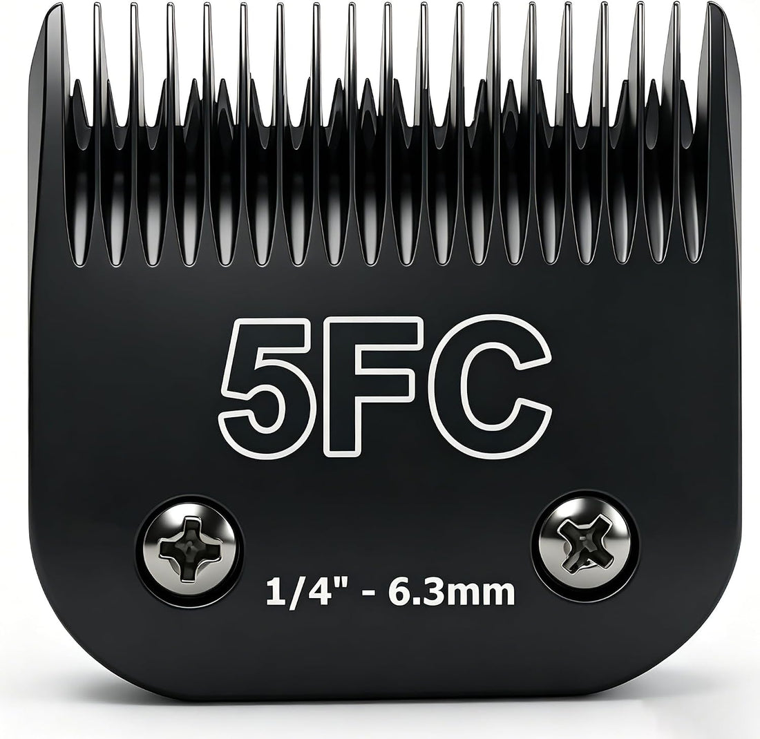 5FC Pet Dog Grooming Steel Blades Compatible with Andis Wahl Oster