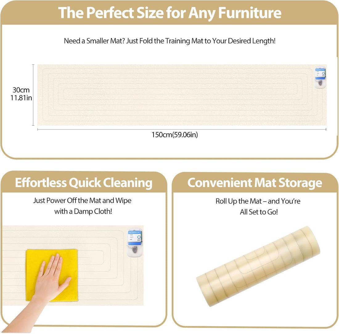 Pet Shock Mat 60x12 Inch, Static Correction Pad for Dogs & Cats Indoor