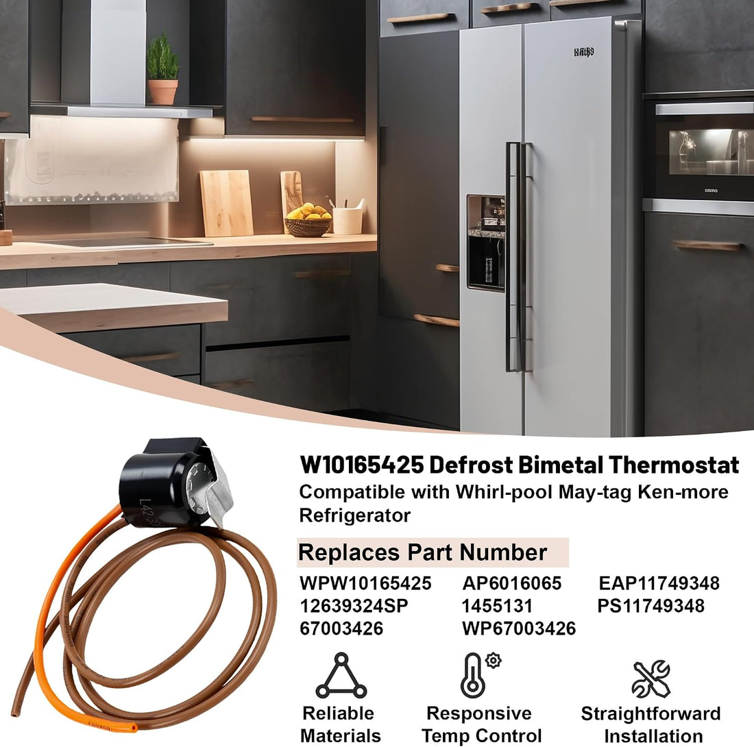 W10165425 Refrigerator Defrost Bimetal Thermostat