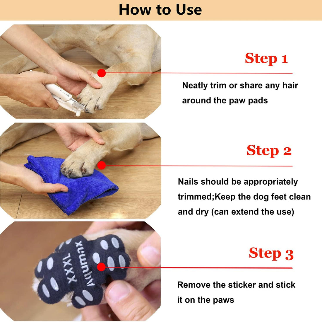 Dog Paw Protector Gripper Traction Pads,Dog Paw Covers,Foot Stickers