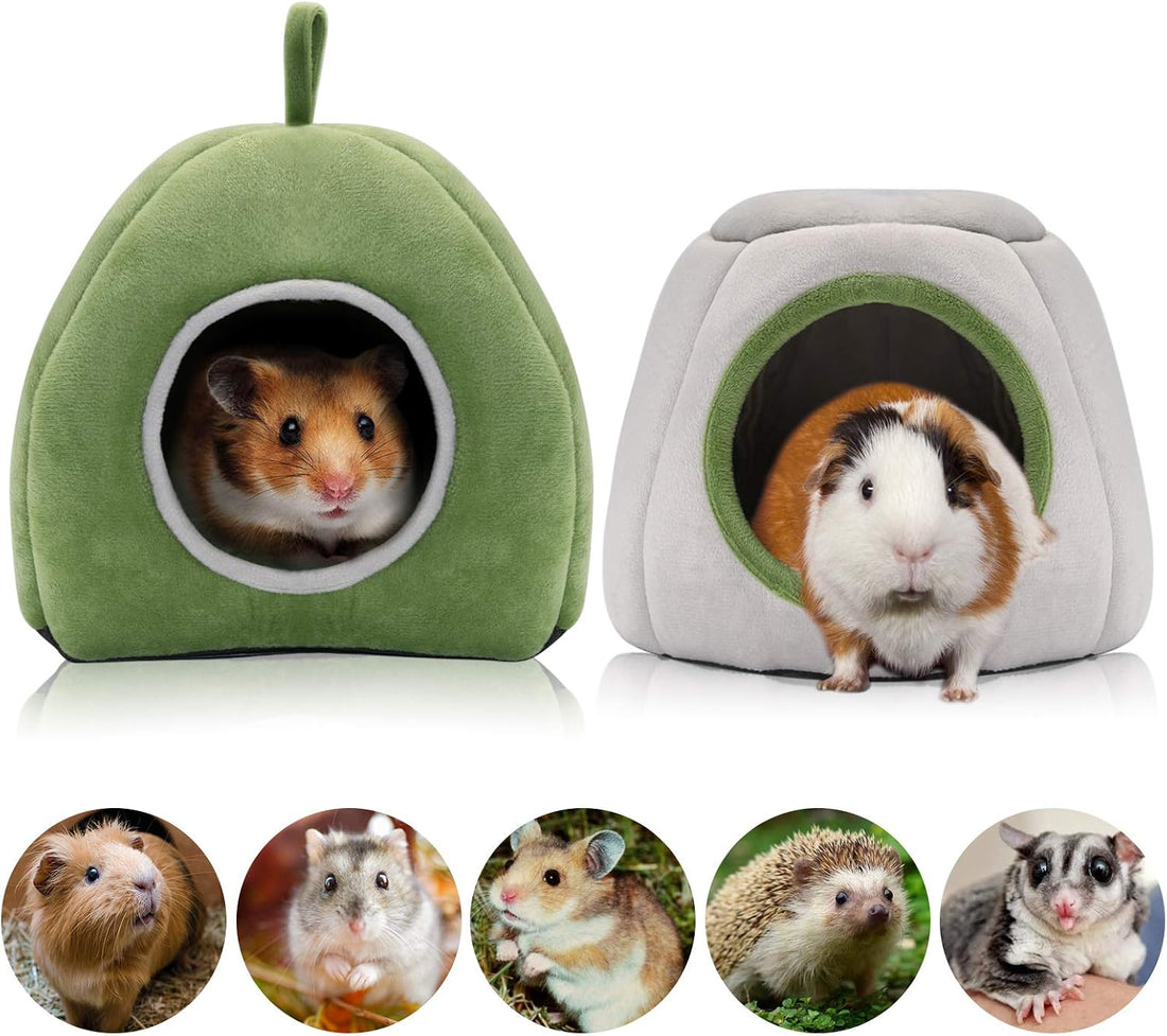 YUEPET Guinea Pig Bed 2 Pack, Warm Guinea Pig Hideouts