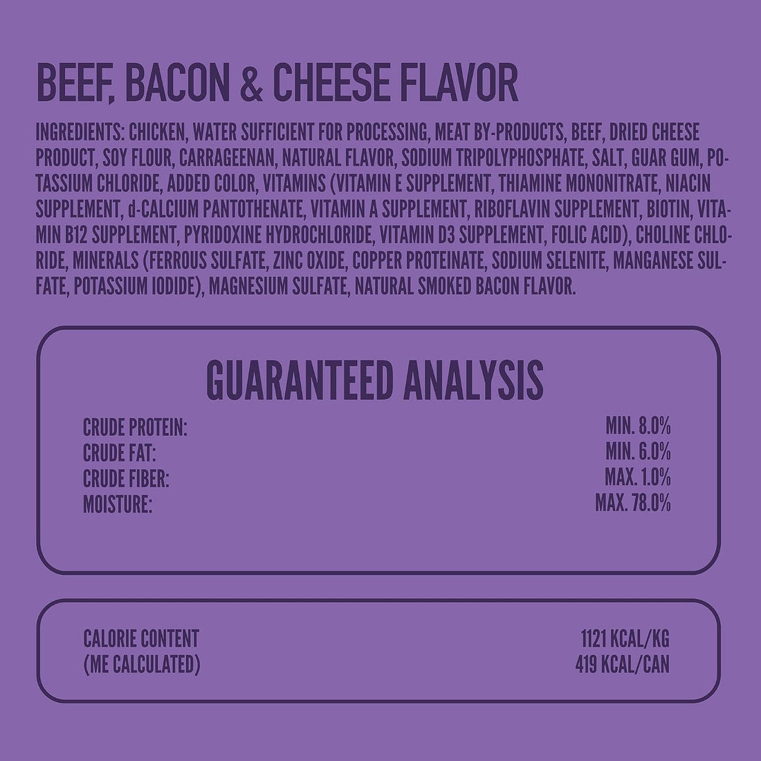 A Strong Heart Wet Dog Food, Beef, Bacon & Cheese Flavor