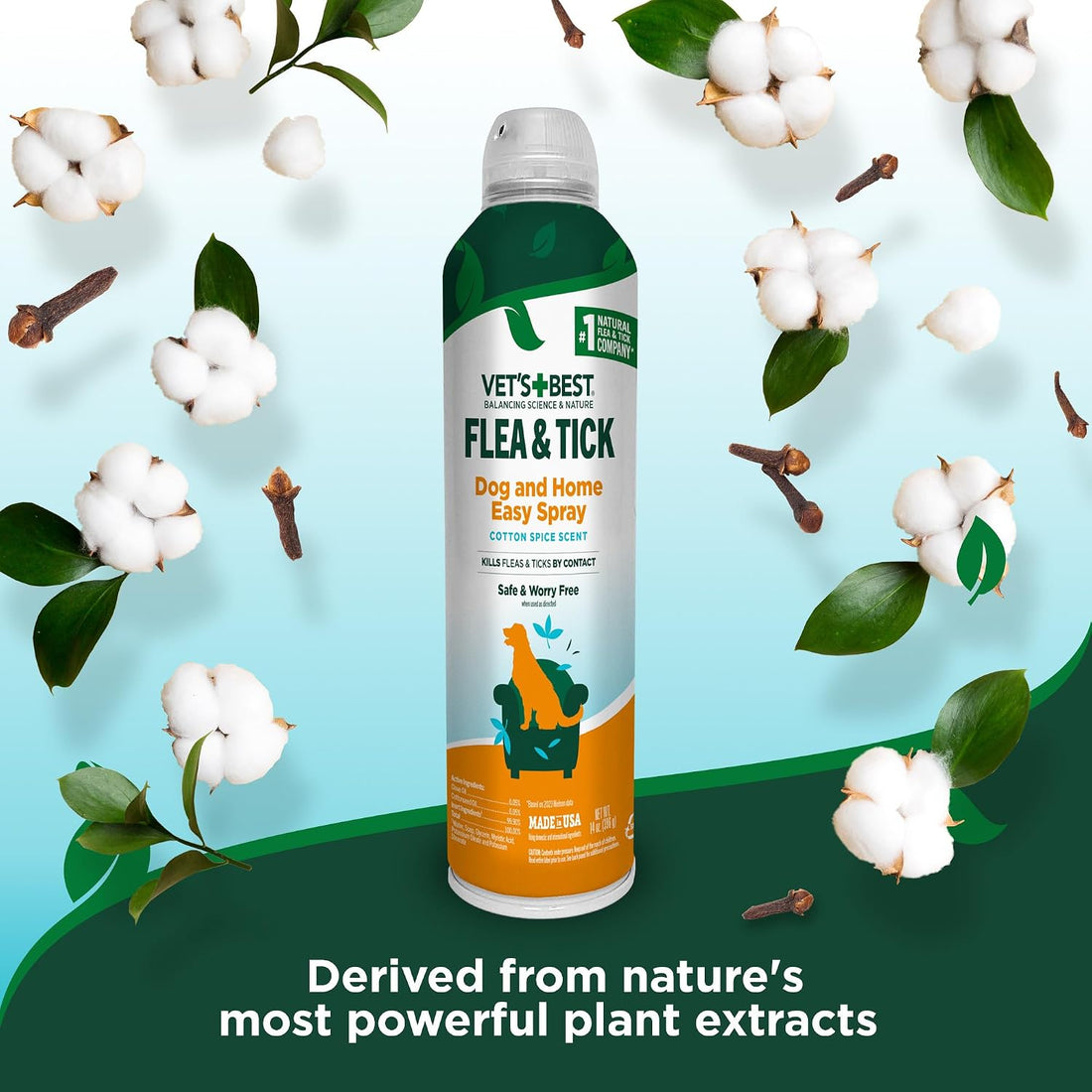 Vet's Best Natural Flea and Tick Easy Spray for Dogs