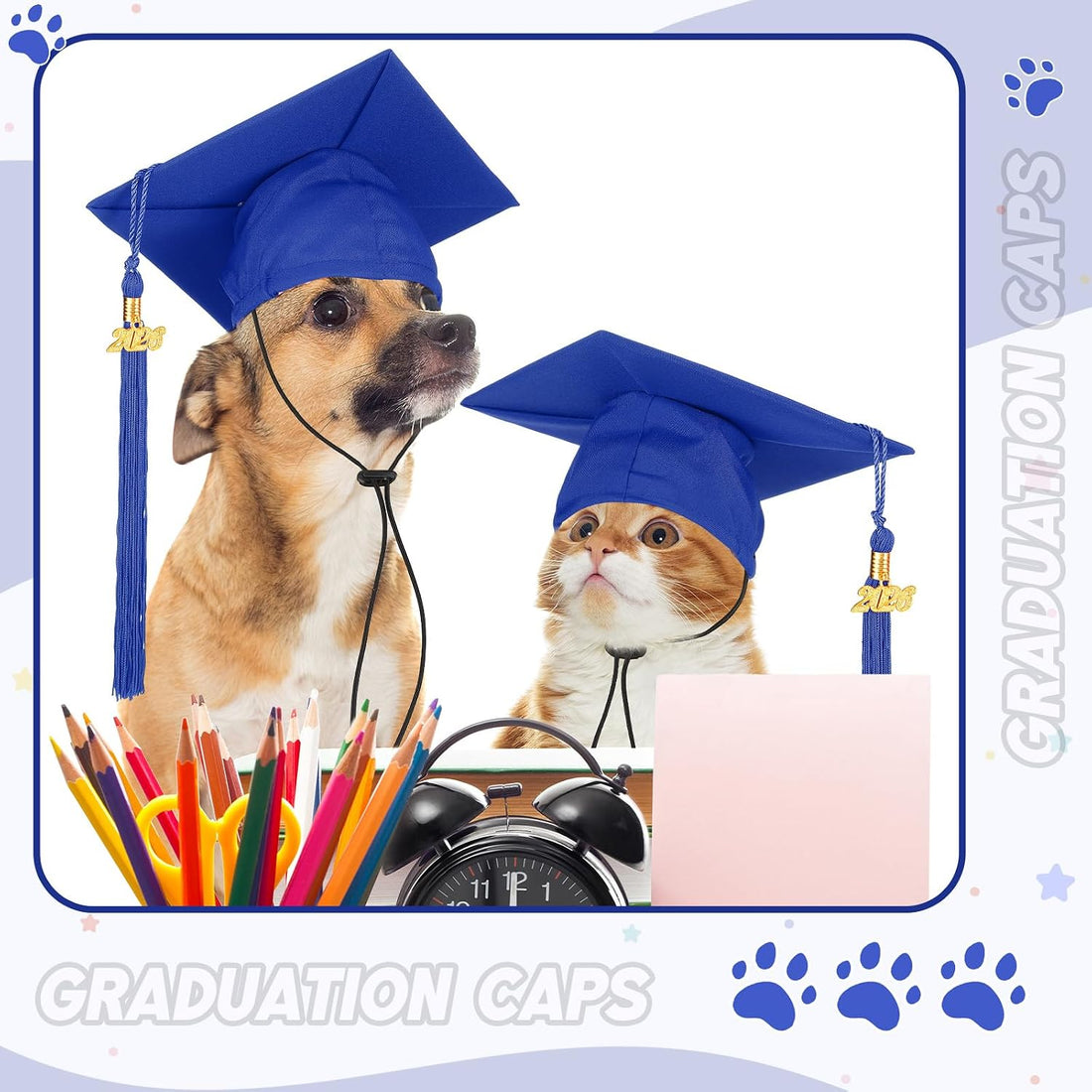Huhumy Pet Graduation Cap Small Dog Graduation Hats with 2026 Tassel