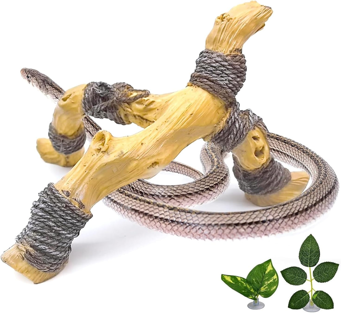 Tfwadmx Snake Climbing Branch,Resin Reptile Enclosure Decor