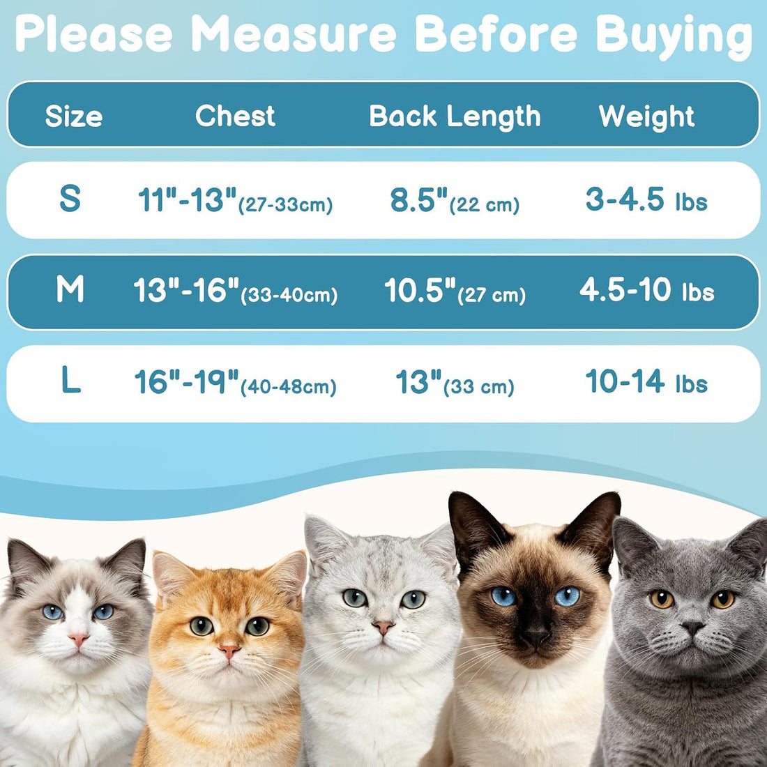 Cat Recovery Suit After Surgery, Cat Onesie for Abdominal Wound