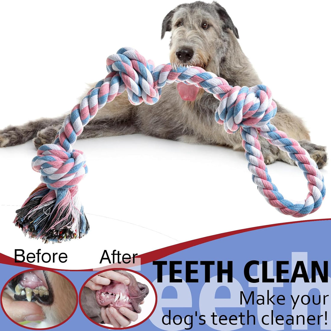 XIGOU Indestructible Dog Toys