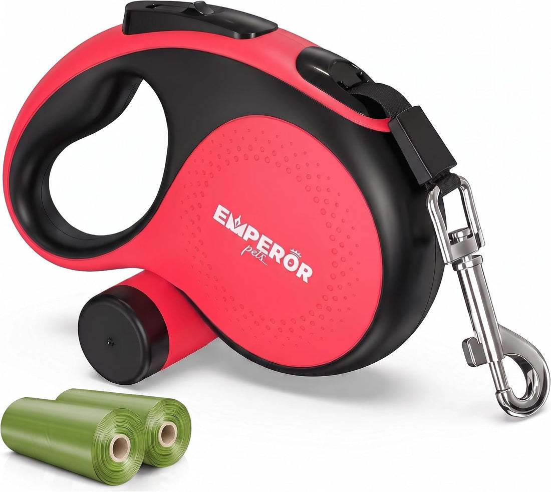 EMPEROR PETS 26.1 ft Retractable Dog Leash, for Dogs 10-110lbs, Aura