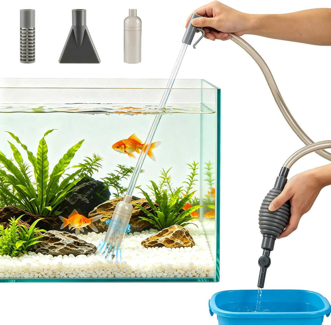 Aquarium Gravel Cleaner Manual Fish Tank Siphon & Water Changer