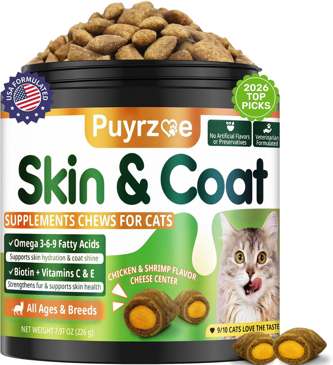 Puyrzoe Cat Skin and Coat Health