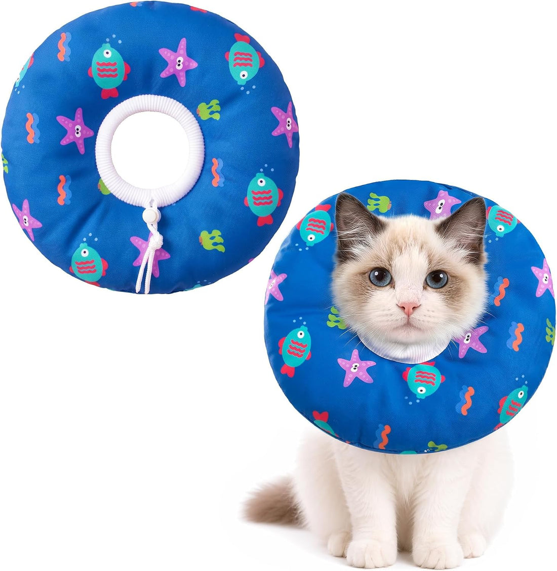 Cat Cone Collar Soft, Waterproof Cat Recovery Collar for Wound