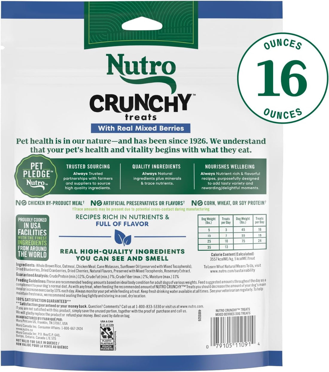 Nutro Crunchy Dog Treats with Real Mixed Berries