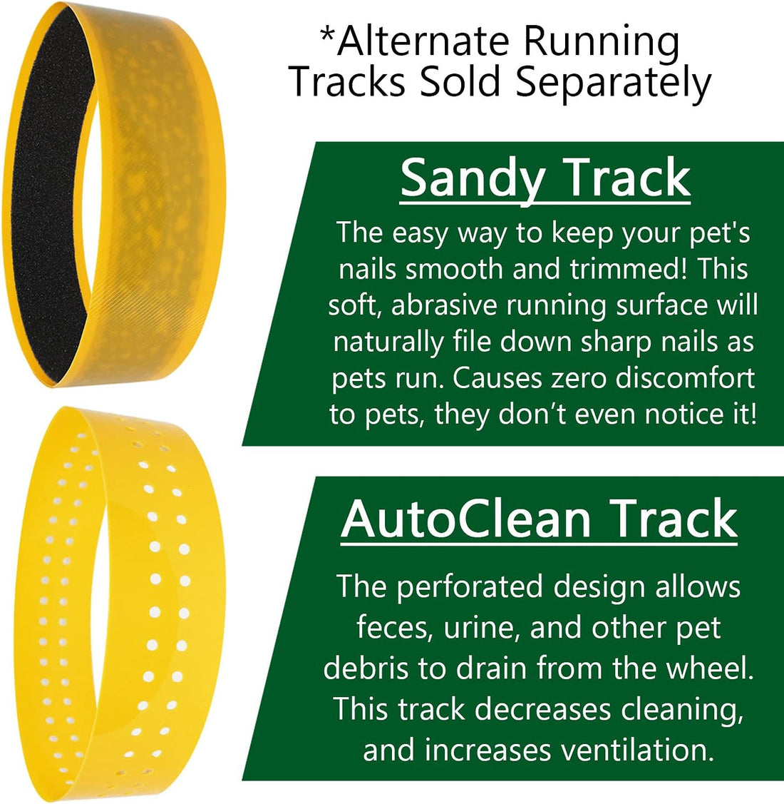 Silent Runner Wheel - 9" Regular - Exercise Wheel (Yellow)