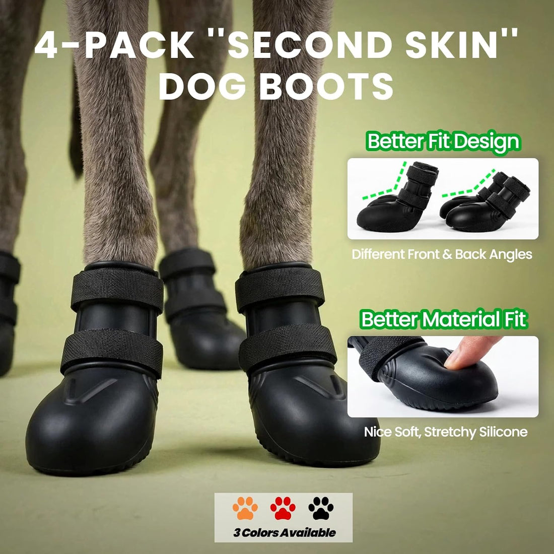 4Pcs Summer Dog Shoes for Hot Pavement