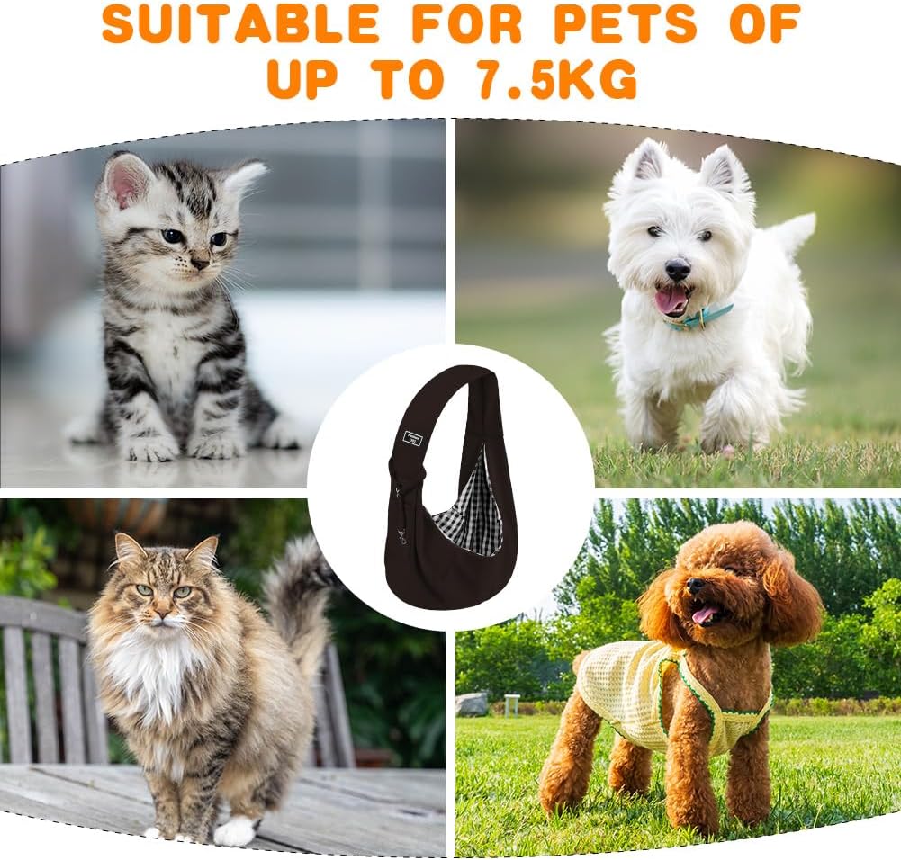 Dog Sling Carrier with Padded Strap