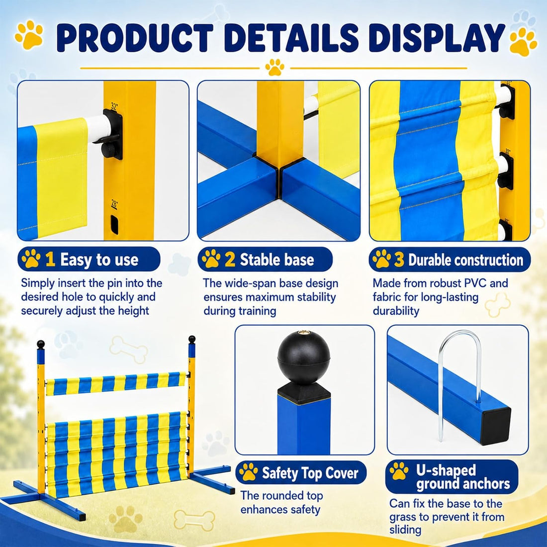 Silipull Dog Agility Jump Set