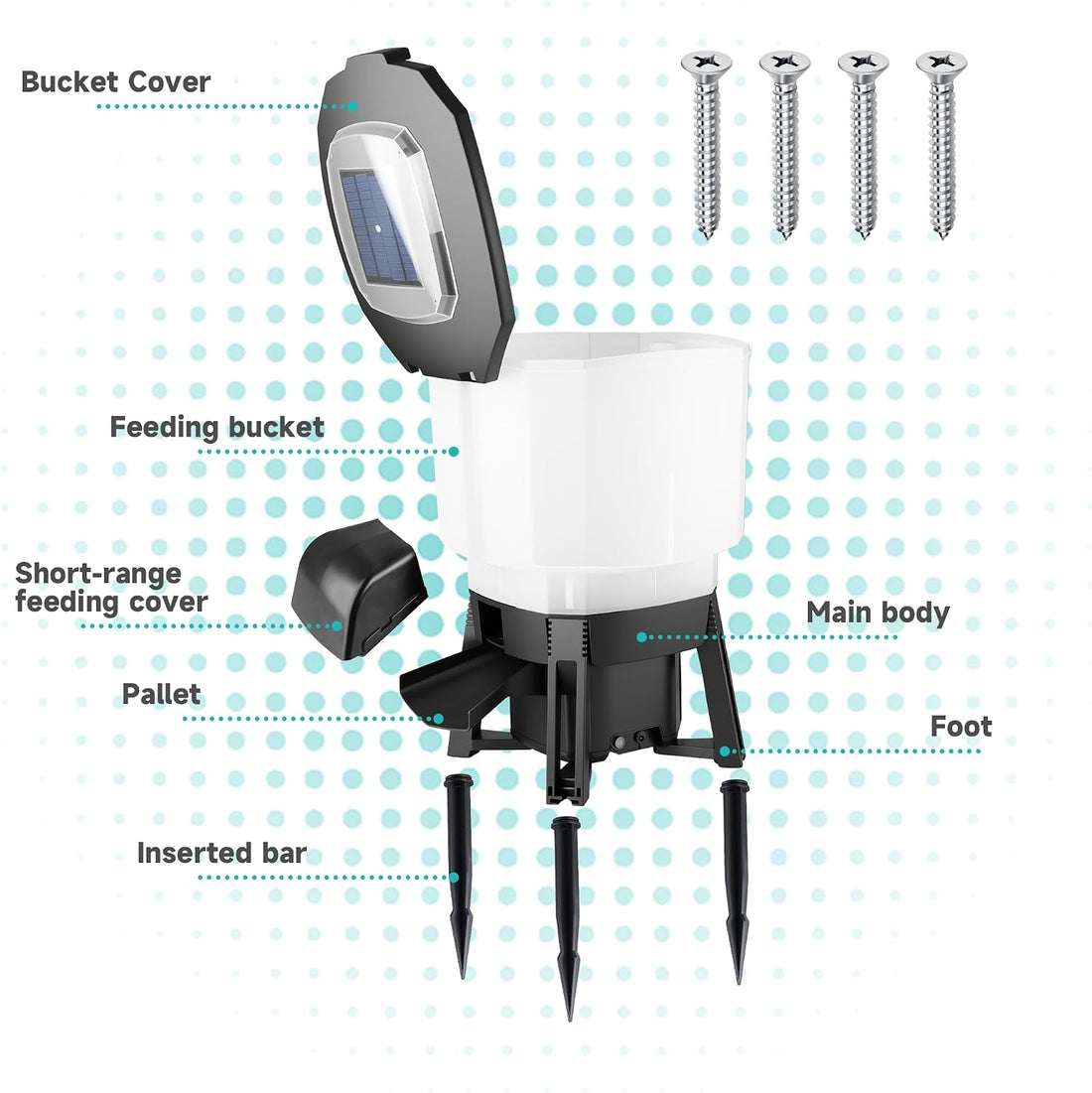 Solar Automatic Fish Feeder for Pond