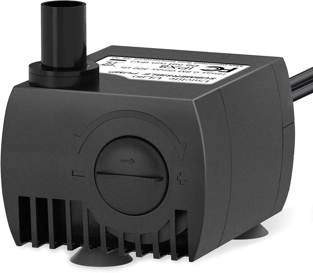 Uniclife 80 GPH Submersible Water Pump 4W 2.4ft High Lift Quiet Pump
