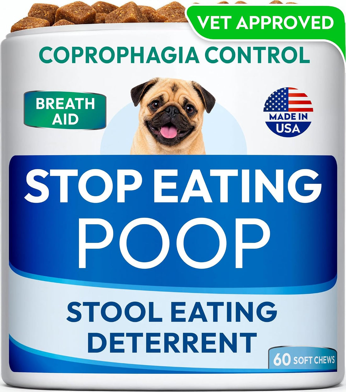 PAWFECTCHEW Coprophagia Deterrent for Dogs & Breath Aid Support