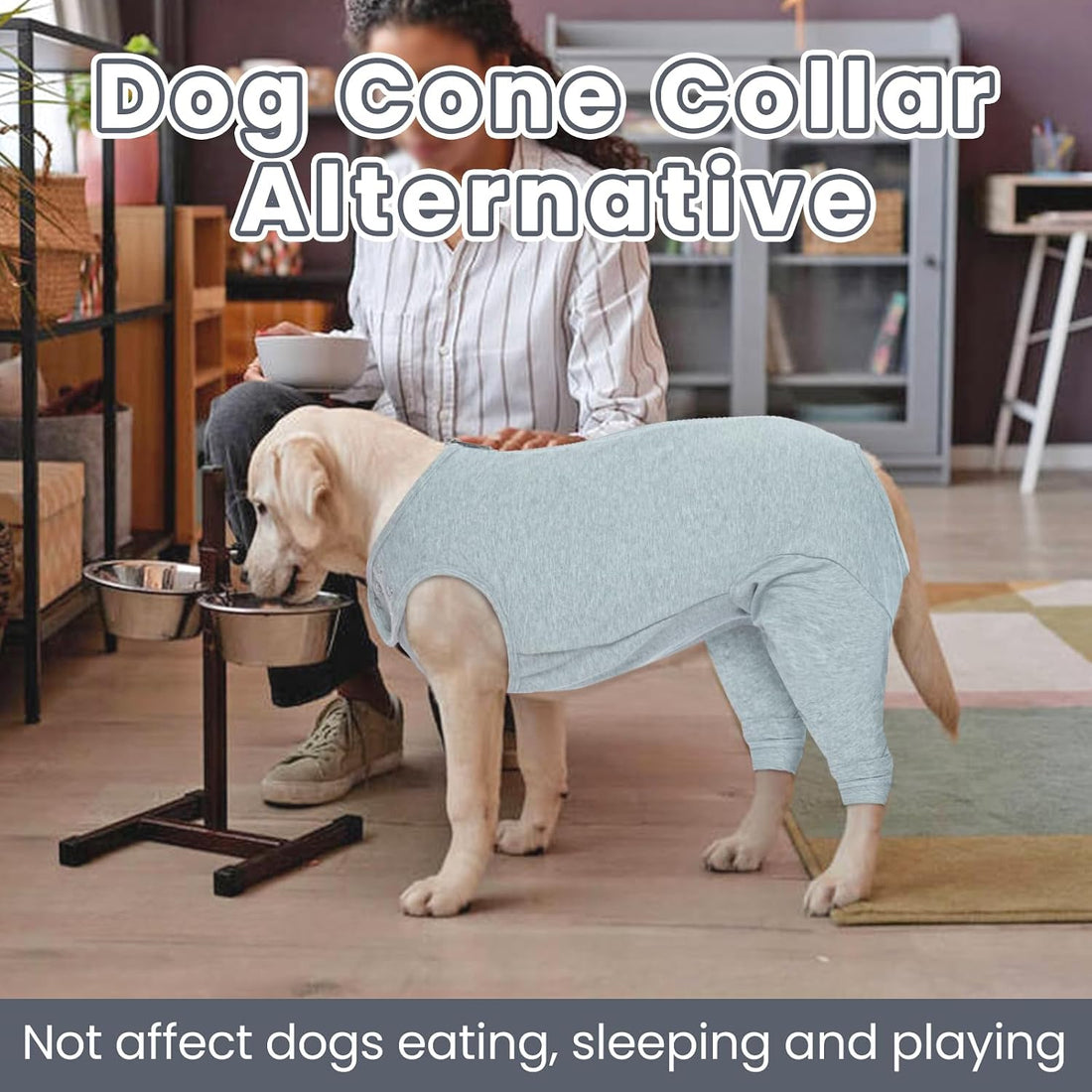 Nanaki Dog Wound Care Shirt,Dog Leg Sleeve to Stop Licking Rear