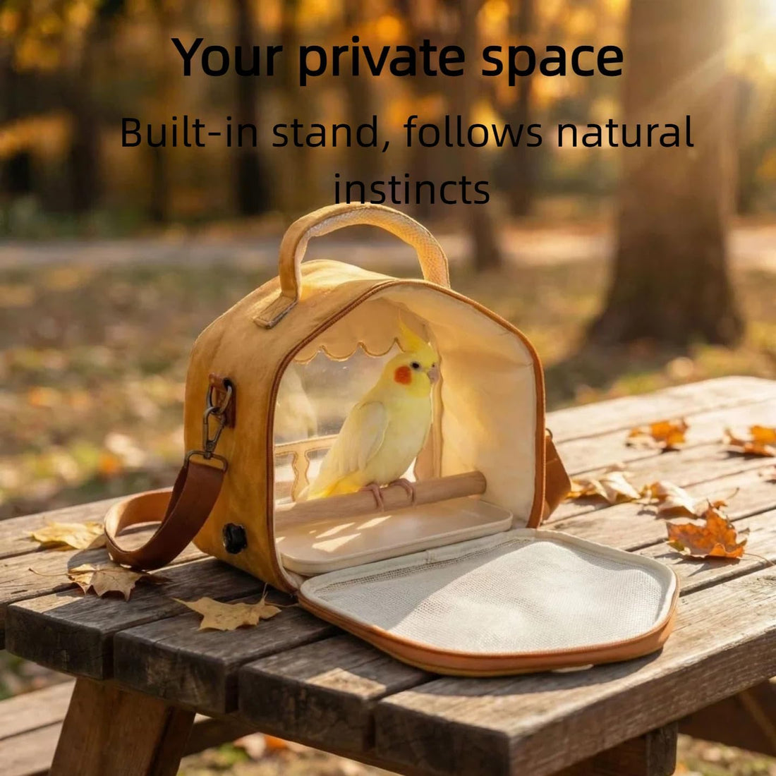 Portable Travel Backpack for Small Birds,for Budgies &Sun Conures