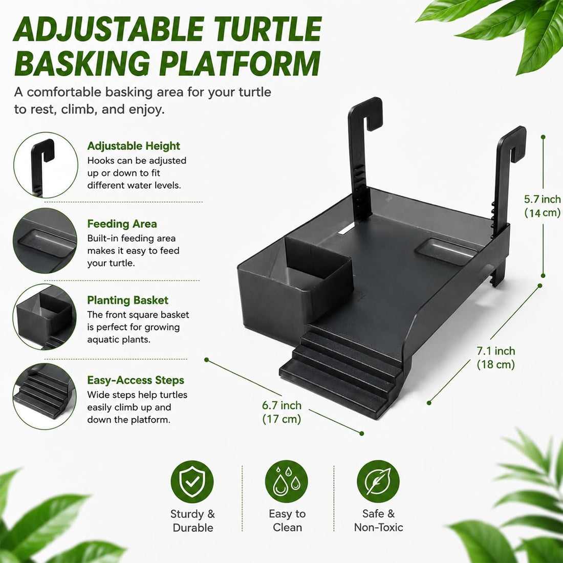 Turtle Tank Kit XLarge Acrylic Aquatic Tank Starter Kit