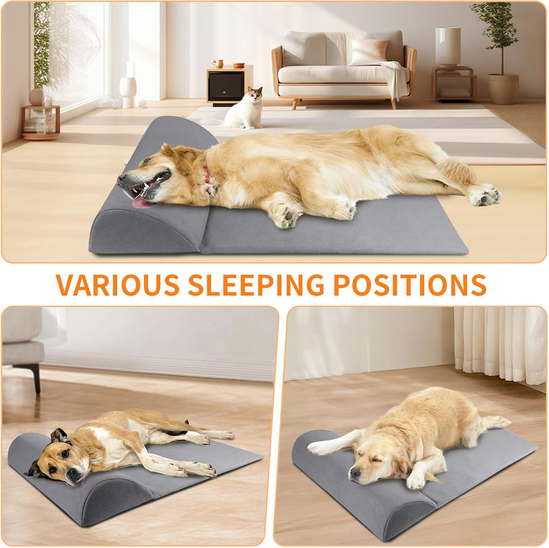 Dog Bolster Pillow for Large Dog