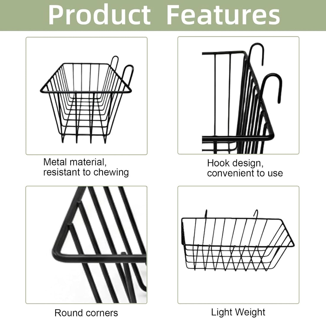 Rabbit Hay Feeder Rack, 2 Pcs Small Animals Hay Dispenser with Hooks