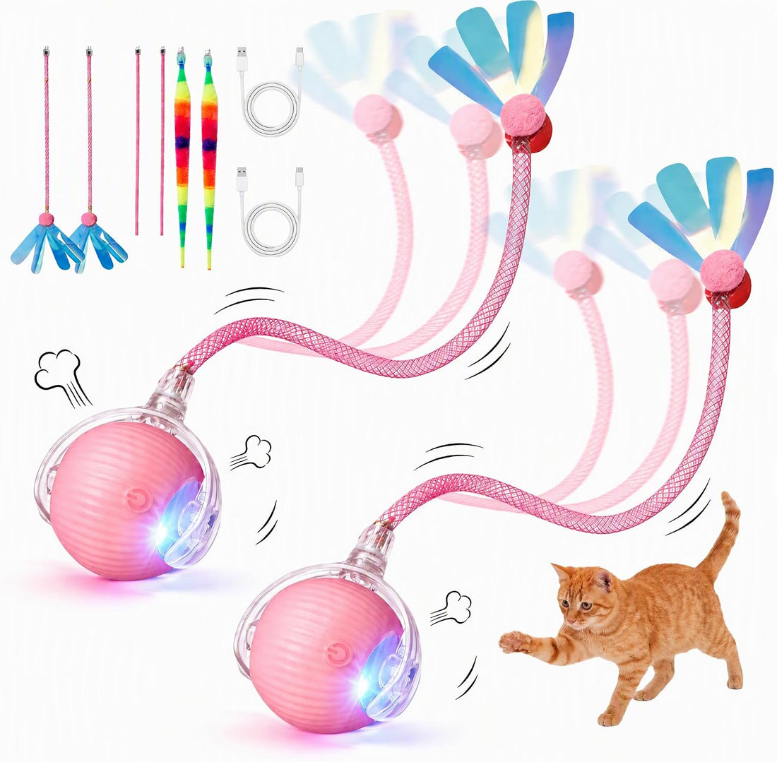 Interactive Cat Toy Ball, 3 Modes, Christmas Gift for Cats