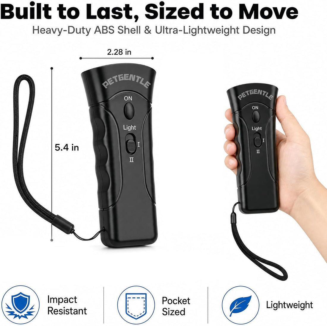 Pet Trainer - 2-in-1 Handheld Dog Deterrent Behavior Assistant