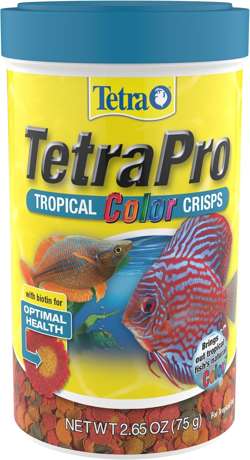 TetraPro Tropical Color Crisps Fish Food, 7.41 oz