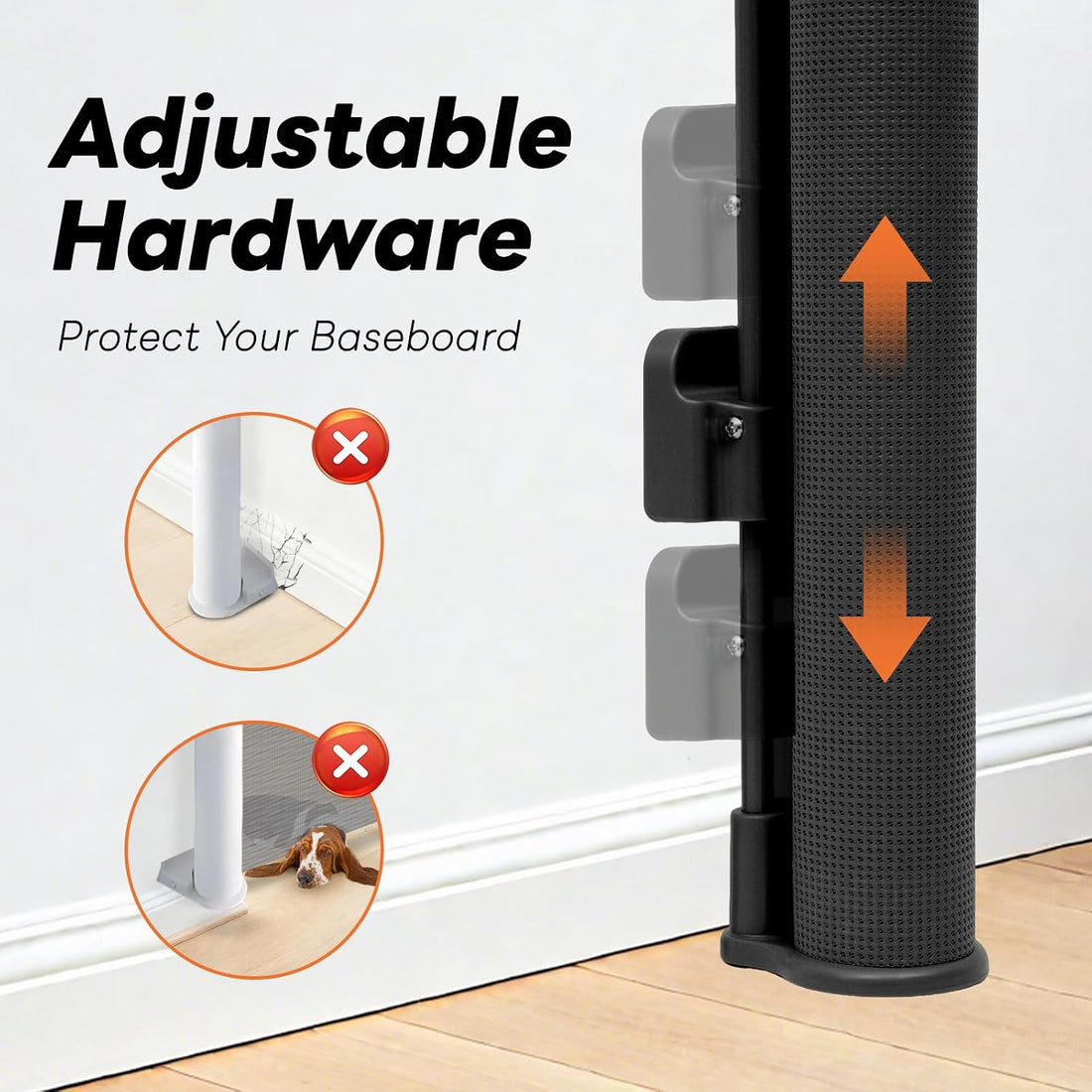 Retractable Baby Gate for Stairs and Doorways
