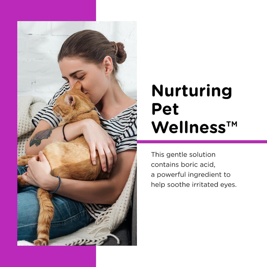 Nutri-Vet Cat Eye Rinse,Sterile Solution Gently Cleanses Eyes