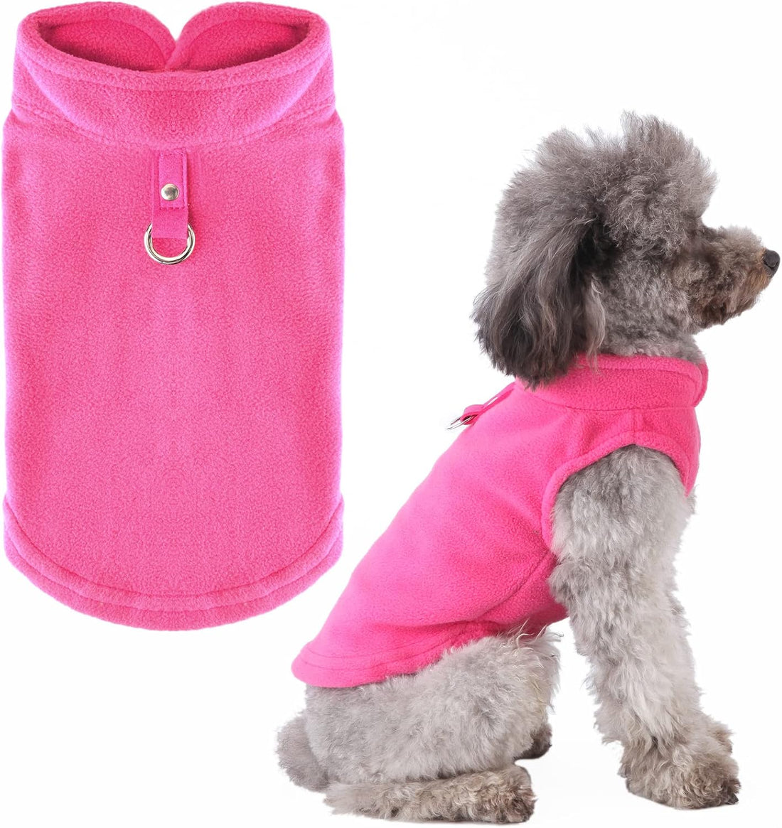 PETCARE Small Dog Sweater Cat Fleece Vest Soft Dog Jacket with Leash