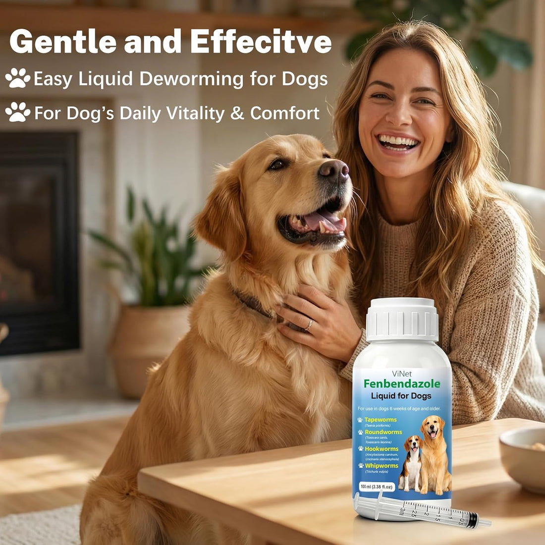 Dewormer for Dogs Fenbendazole for All Wormers, Roundworms