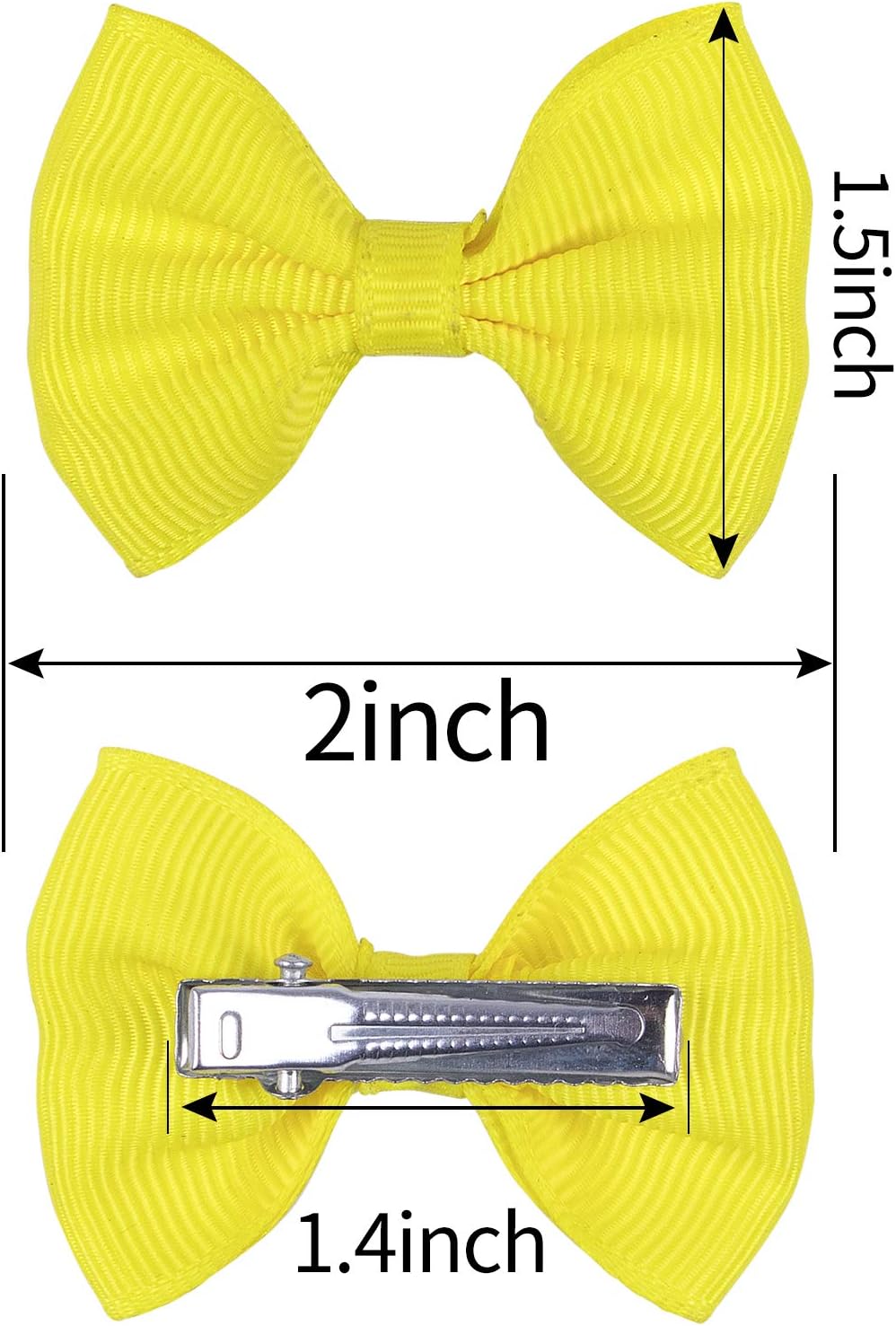 XIMA 48PCS Dog's Hair Bows Clips,Small Handmade Hair Accessories Bow