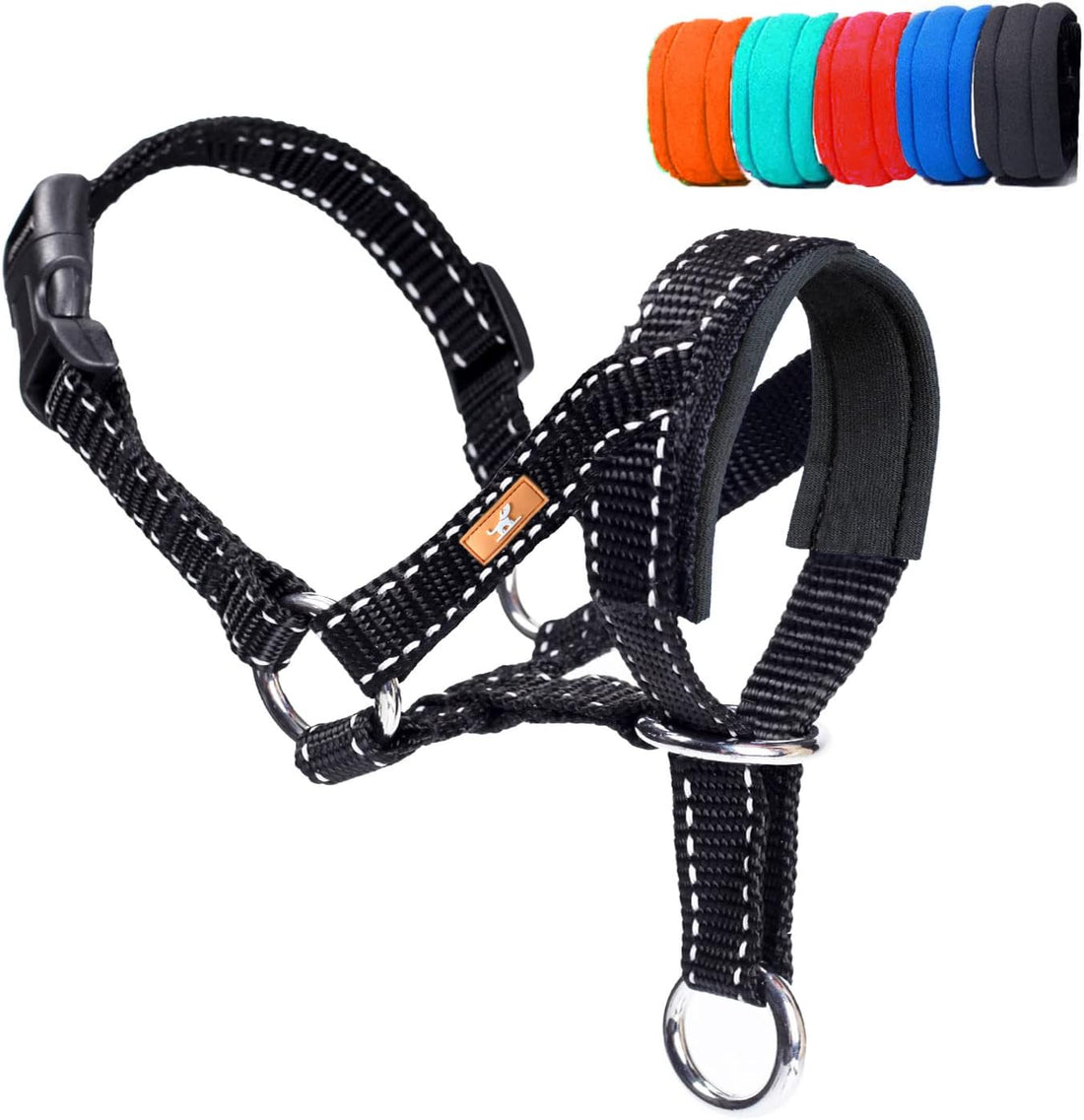 Dog Head Collar, Head Collar with Reflective Strap to Stop Pulling