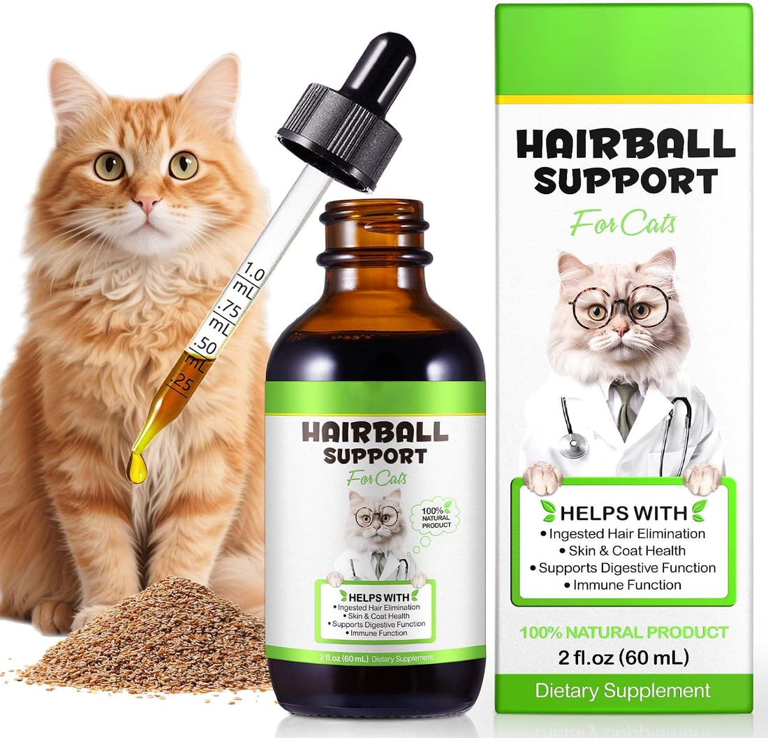 Cat Hairball Remedy Drops, Hairball Treatment for Cats