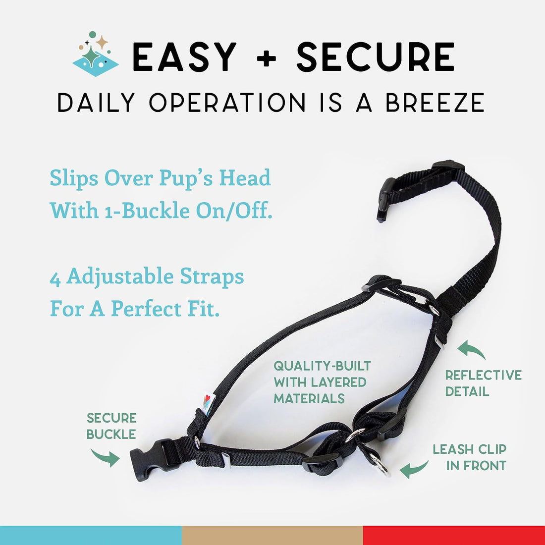 Wildebeest No Pull Dog Harness | Comfortable Training Harnesses